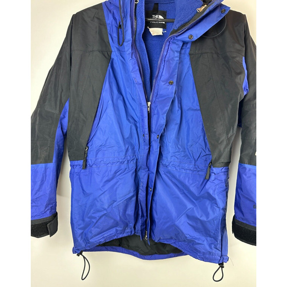 Vintage The North Face Gore Tex Hooded Coat 3-in-1 Zip Anorak Parka Men's Large - Picture 12 of 16